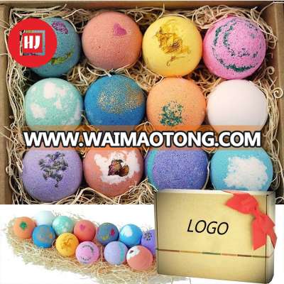 Natural colorful bath bombs for gift set bath bombs