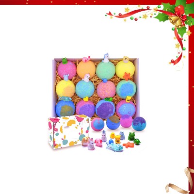 Heng Jie Colorful Handmade Fizzy Bath Bombs With Toys Inside Bath Bombs For Kids BathBombs